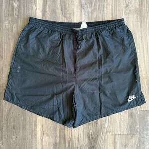 Vintage Nike Shorts Mens Size M Nylon Windbreaker Swoosh Athletic 90s Gray Tag
